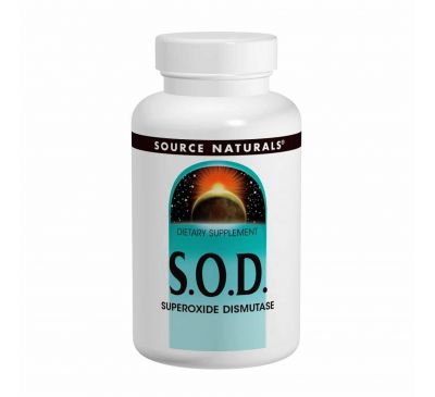 Source Naturals, S.O.D., 2000 МЕ, 90 таблеток