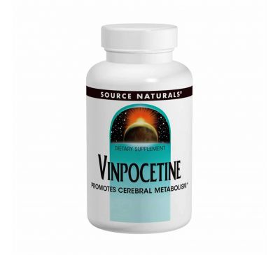 Source Naturals, Винпоцетин, 10 мг, 120 таблеток