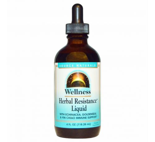 Source Naturals, Wellness, Травяное средство для иммунитета в жидкой форме, 4 жидкие унции (118,28 ml)