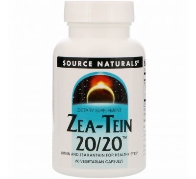 Source Naturals, Zea-Tein 20/20, 60 вегетарианских капсул