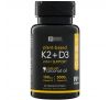 Sports Research, Витамин K2 + D3, 100 мкг/5000 МЕ, 60 вегетарианских мягких таблеток
