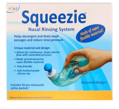 Squip, Squeezie, система для промывания носа, 1 набор