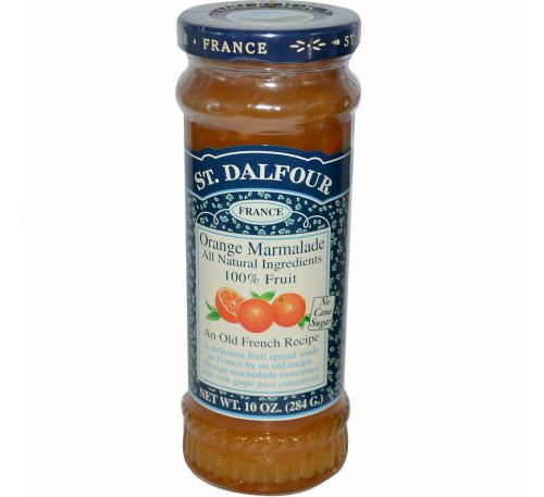 St. Dalfour, Апельсиновый мармелад, Шикарный апельсиновый мармеладный джем, 10 унций (284 г)