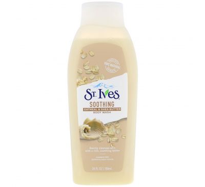 St. Ives, Nourish & Soothe, Oatmeal & Shea Butter Body Wash, 24 fl oz (709 ml)