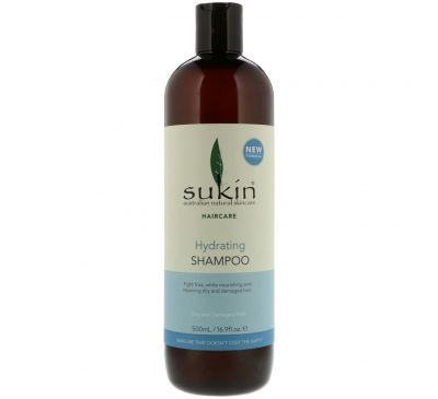 Sukin, Hydrating Shampoo, Dry and Damaged Hair, 16.9 fl oz (500 ml)