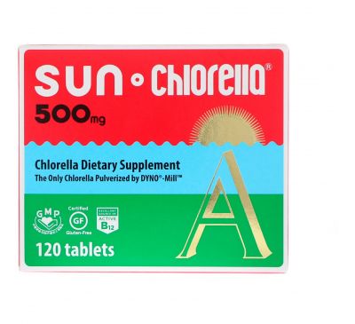 Sun Chlorella, Sun Chlorella A, 500 мг, 120 таблеток