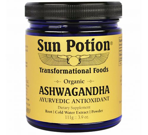 Sun Potion, Ashwagandha Powder, Organic, 3.9 oz (111 g)
