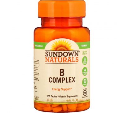 Sundown Naturals, Комплекс В, 100 таблеток