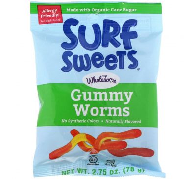 Surf-Sweets, Мармеладные червячки, 2,75 унции (78 г)