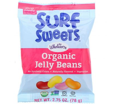 Surf-Sweets, Органические шарики из желе, 2,75 унции (78 г)