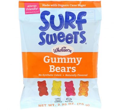 Surf-Sweets, Желатиновые мишки, 2,75 унции (78 г)