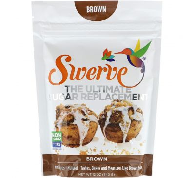 Swerve, Лучший заменитель сахара, коричневый, 12 унц. (340 г)