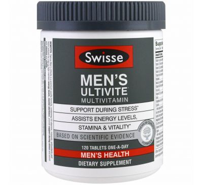 Swisse, Мультивитамины Mens Ultivite, 120 таблеток