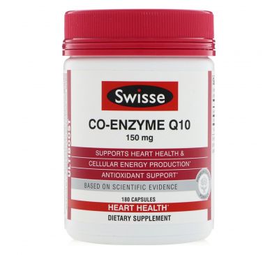 Swisse, Ultiboost, Co-Enzyme Q10, 150 mg , 180 Capsules