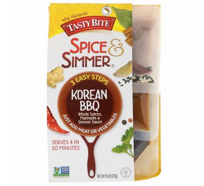 Tasty Bite, Spice & Simmer, Korean BBQ, 9.5 oz (270 g)
