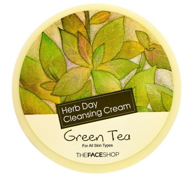 The Face Shop,  Очищающий крем Herb Day с зеленым чаем, 5 унций (150 мл)