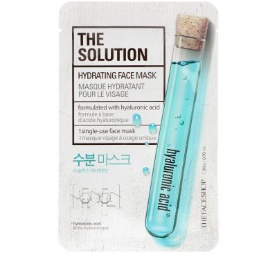 The Face Shop, The Solution, Hydrating Face Mask, 1 Single-Use Face Mask