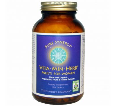 The Synergy Company, Vita·Min·Herb, Мультивитамины для женщин 120 таблеток