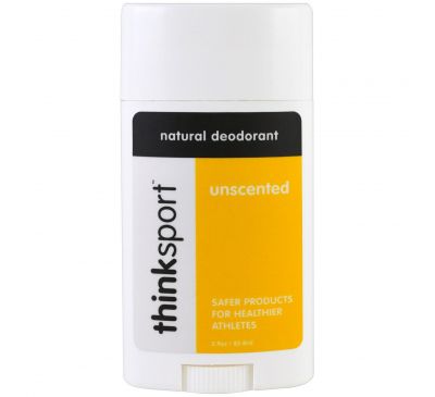 Think, Thinksport, натуральный дезодорант, без запаха, 2,9 унции (85,8 мл)
