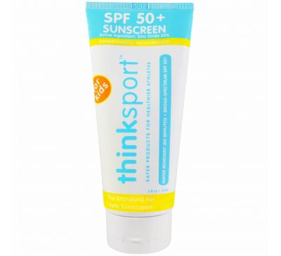 Think, Thinksport, солнцезащитный крем, фактор защиты SPF 50+, для детей, 6 жидк. унц. (177 мл)