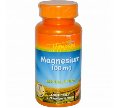 Thompson, Магний, 100 мг, 120 таблеток