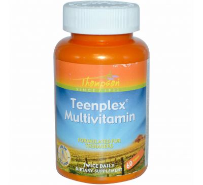 Thompson, Teenplex мультивитамины, 60 таблеток