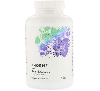 Thorne Research, Базовые питательные вещества V, 180 капсул