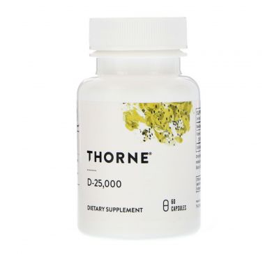 Thorne Research, D-25 000, 60 капсул
