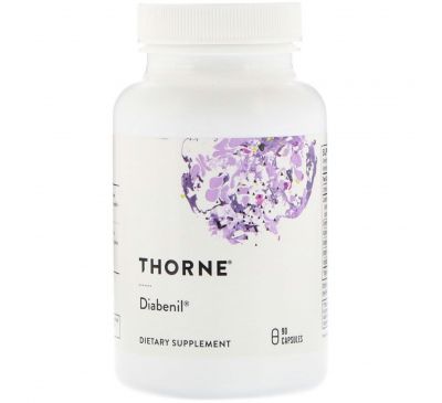 Thorne Research, Диабенил, 90 вегетарианских капсул