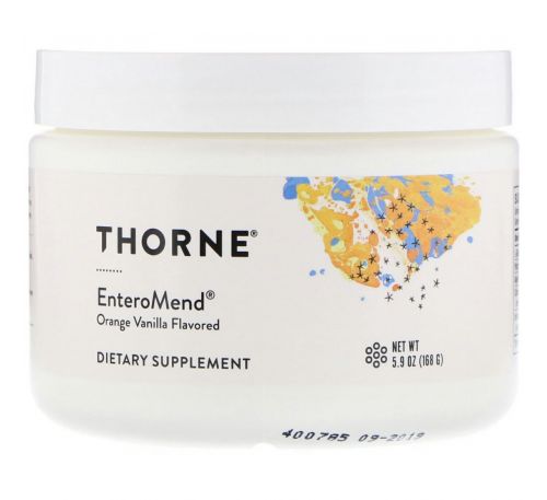 Thorne Research, Энтероменд, апельсин и ваниль, 5,9 унции (168 г)
