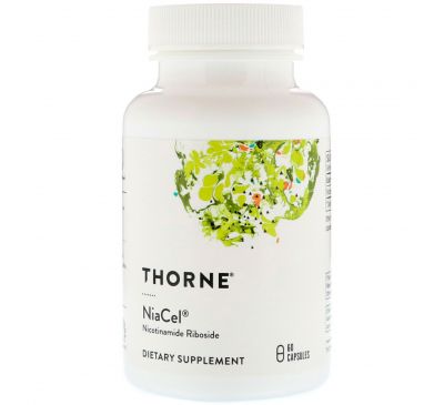 Thorne Research, Niacel, никотинамид рибозид, 60 капсул