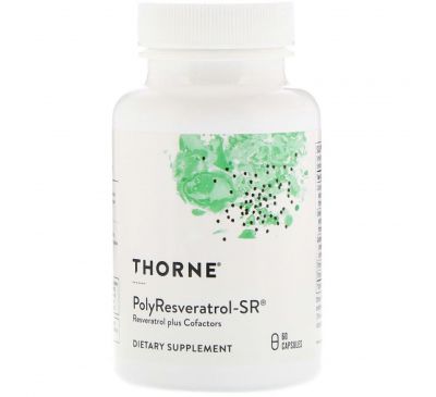 Thorne Research, PolyResveratrol-SR, 60 капсул