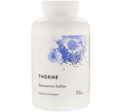 Thorne Research, Сульфат глюкозамина, 180 капсул на растительной основе