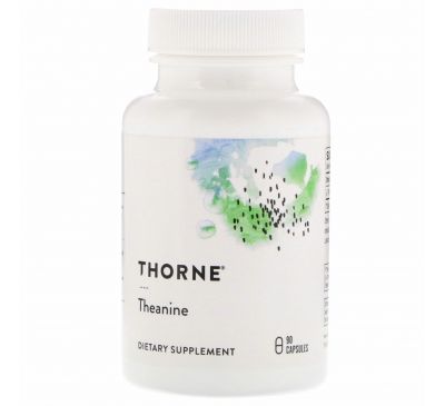 Thorne Research, Теанин, 90 вегетарианских капсул