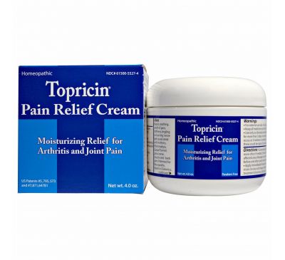 Topricin, Противовоспалительный крем от боли и травм, 4.0 oz