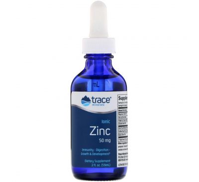 Trace Minerals Research, Ionic Zinc, 50 mg, 2 fl oz (59 ml)