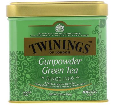 Twinings, Gunpowder Green Loose Tea, 3.53 oz (100 g)