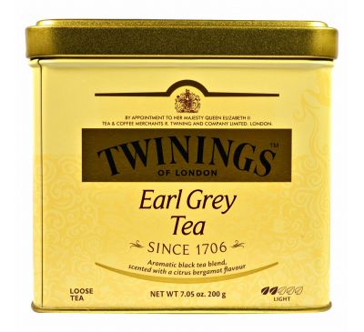 Twinings, Листовой чай Earl Grey, легкий, 7.05 унций (200 г)