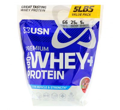 USN, Premium 100% Whey + Protein, Wheytella, 5 lbs (2.27 kg)
