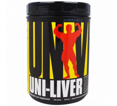 Universal Nutrition, Uni-Liver, добавка из высушенной печени, 500 таблеток