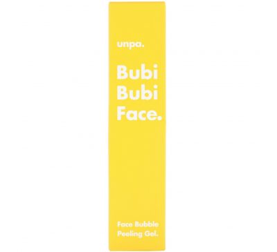 Unpa., Bubi Bubi Face, пенящийся отшелушивающий гель для лица, 50 мл