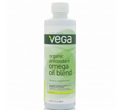 Vega, Органическая антиоксидантная смесь масел с омега-кислотами Organic Antioxidant Omega Oil Blend, 500 мл