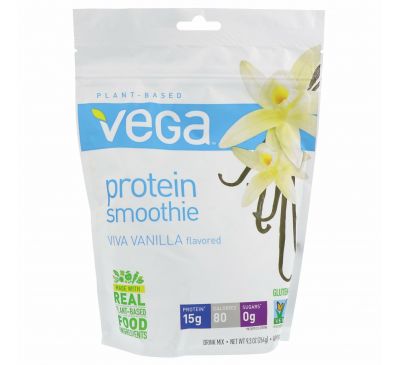 Vega, Протеиновый коктейль с ванильным вкусом, 264 г