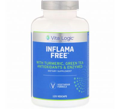 Vita Logic, Inflama Free, 120 капсул с оболочкой из ингредиентов растительного происхождения