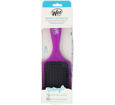 Wet Brush, Paddle Detangler Brush, Purple,  1 Brush