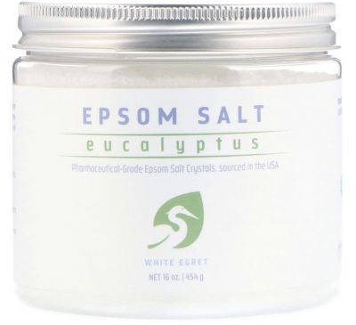 White Egret Personal Care, Английская соль, эвкалипт, 454 г
