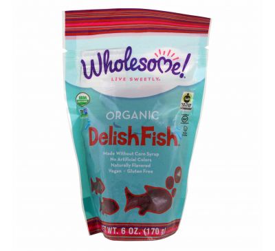 Wholesome Sweeteners, Inc., Рыбьий жир Organic Delish Fish, 6 унций (170 г)
