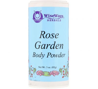 WiseWays Herbals, LLC, Rose Garden Body Powder, 3 oz (85 g)