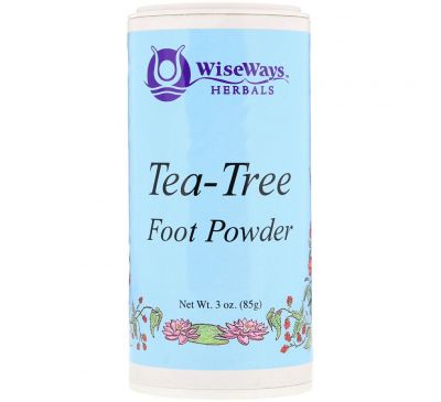 WiseWays Herbals, LLC, Tea-Tree Foot Powder, 3 oz (85 g)
