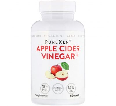 Xenadrine, PureXen, яблочный уксус+, 60 капсуловидных таблеток